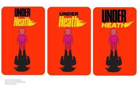 UNDER HEATH, three poster versions