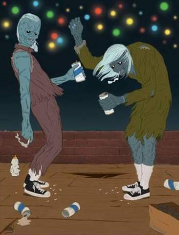 Zombie dancers