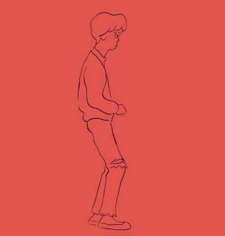 Kid, red profile