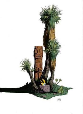 Yucca and tiki