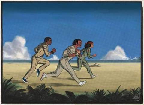 Beach runners